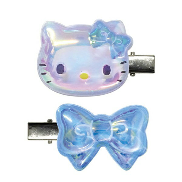  ケイカンパニー｜Kcompany KT-PUC2-KB ハローキティ ぷっくりったいヘアクリップ2P キルトブルー