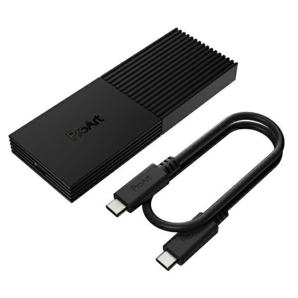 ASUS｜エイスース M.2 SSDケース ProArt PA40SU（USB4対応、最大40Gbps、NVMe専用、アクティブ冷却搭載） PROART/PA40SU/BLK/G/AS [M.2]