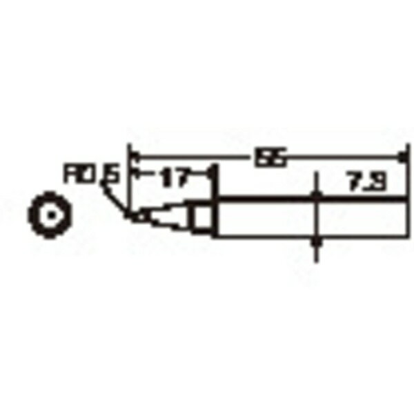 太洋電機産業｜TAIYO ELECTRIC IND 替こて先B型TQ-77／95用　TQ77RTB