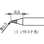太洋電機産業｜TAIYO ELECTRIC IND 溝付替こて先　BM　RX80HRTBM