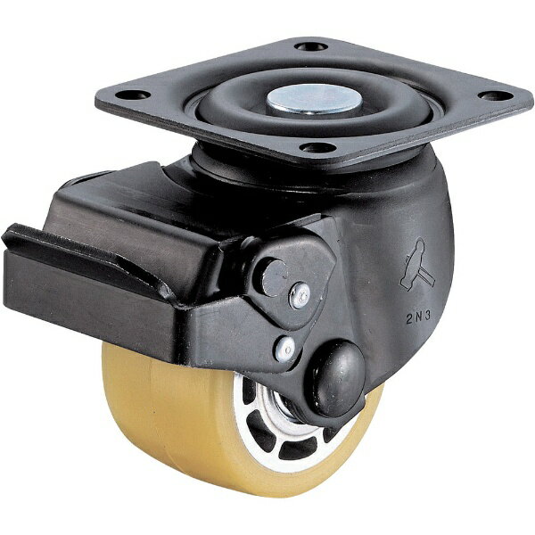 ハンマーキャスターセールス｜HAMMER CASTER 低床式重荷重用自在SP付ウレタン車B入り65mm　545SBAU65BAR01
