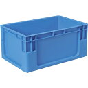 DICプラスチック|ディーアイシープラスチック C型コンテナ C-1 ボックス型 外寸:W589×D389×H280 青 C1