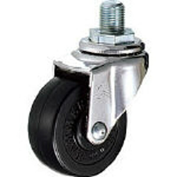 ハンマーキャスターセールス｜HAMMER CASTER A型　ねじ式　自在　ゴム車50mm　UNF1／2×L14　420A10R50B..