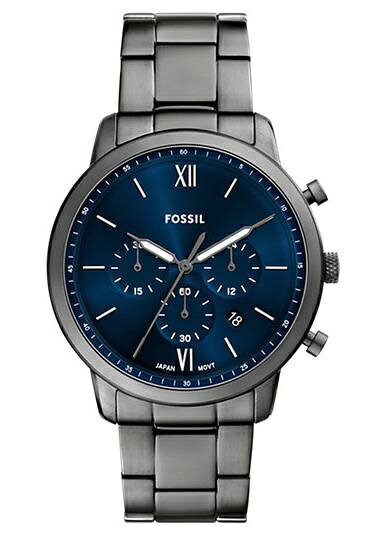 フォッシル｜FOSSIL Neutra クロノグラフ スモーク ステンレススチールウォッチ ガンメタル FS6111