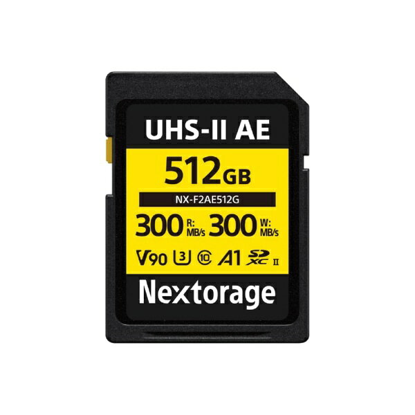 Nextorage｜ネクストレージ SDXC UHS-IIカード V90 TLC NX-F2AE512G [Class10 /512GB]
