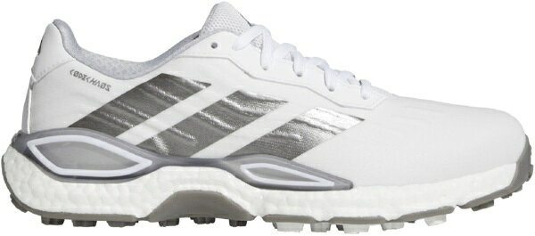 アディダス｜adidas ゴルフシューズ コードカオス 27 ホワイト×アイアンメタリック×シルバーメタリック ONN43 [メンズ /26.0cm /幅:Medium(EE相当)]【返品交換不可】