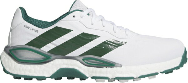 アディダス｜adidas ゴルフシューズ コードカオス 27 ホワイト×カレッジグリーン×シルバーメタリック ONN43 [メンズ /25.5cm /幅:Medium(EE相当)]【返品交換不可】