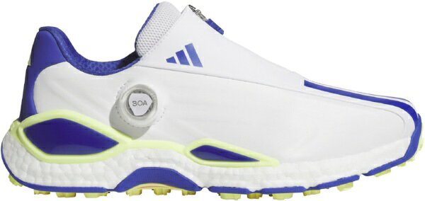 アディダス｜adidas ゴルフシューズ コードカオス 27 ボア ホワイト×デュアルインディゴ×フローズンレモン ONN44 [メンズ /26.5cm /幅:Medium(EE相当)]【返品交換不可】