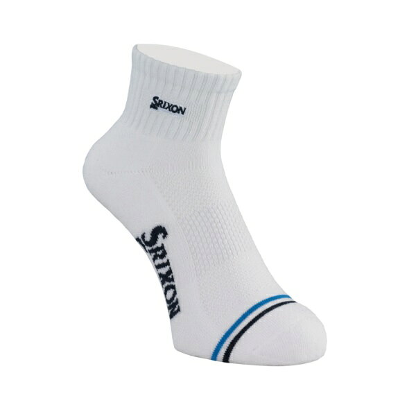 ダンロップ スリクソン｜DUNLOP SRIXON メンズ スリクソン ショートソックス ホワイト SMO5433 [メンズ /25〜27cm]【返品交換不可】