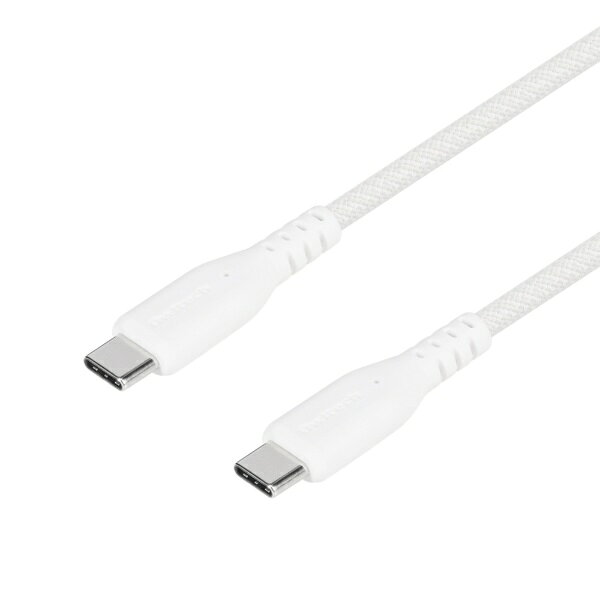 耐屈曲12万回 PD60W充電／データ転送対応 USB Type-C to USB Type-C 超タフケーブル■やわらかく断線に強い『超タフケーブル』防弾チョッキにも用いられるアラミド繊維を採用し、断線に強いのはもちろん、従来よりもさらにしなやかでクセがつきにくい「やわらかさ」を両立した『超タフケーブル』。発売から現在までシリーズ累計1100万本の出荷を突破した大人気シリーズです。※2026年5月時点■12万回以上の折り曲げ試験をクリアOWLTECH社独自の厳しい条件下で行った屈曲試験で、12万回以上折り曲げても断線しなかった非常に耐久性の高いケーブルです。また、断線しやすいコネクタ付け根（ブッシュ）にスリットを入れ、より長く使える造りに仕上げました。■USB PD60W充電に対応USB PD（Power Delivery）で最大60Wの充電に対応。ハイパワーな充電器と併用すれば、接続機器を通常の充電よりも短時間で充電できます。■データ転送対応データ転送に対応しているので、スマートフォンからノートPCに写真や動画などを移動できます。■ケーブルバンド付属ケーブルの収納に使えるケーブルバンドが付属しています。ケーブルの収納以外にも袋留めや傘の目印など、さまざまな場面でもお使いいただけます。■安心の3年保証本製品は3年保証がございます。ご使用中に万が一不具合などが発生した場合、保証期間内であれば無償で交換を保証いたします。お客様が安心して長くお使いいただける製品品質と併せて、サポート体制にも力を入れております。