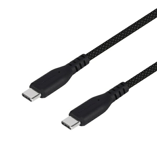 耐屈曲12万回 PD60W充電／データ転送対応 USB Type-C to USB Type-C 超タフケーブル■やわらかく断線に強い『超タフケーブル』防弾チョッキにも用いられるアラミド繊維を採用し、断線に強いのはもちろん、従来よりもさらにしなやかでクセがつきにくい「やわらかさ」を両立した『超タフケーブル』。発売から現在までシリーズ累計1100万本の出荷を突破した大人気シリーズです。※2026年5月時点■12万回以上の折り曲げ試験をクリアOWLTECH社独自の厳しい条件下で行った屈曲試験で、12万回以上折り曲げても断線しなかった非常に耐久性の高いケーブルです。また、断線しやすいコネクタ付け根（ブッシュ）にスリットを入れ、より長く使える造りに仕上げました。■USB PD60W充電に対応USB PD（Power Delivery）で最大60Wの充電に対応。ハイパワーな充電器と併用すれば、接続機器を通常の充電よりも短時間で充電できます。■データ転送対応データ転送に対応しているので、スマートフォンからノートPCに写真や動画などを移動できます。■ケーブルバンド付属ケーブルの収納に使えるケーブルバンドが付属しています。ケーブルの収納以外にも袋留めや傘の目印など、さまざまな場面でもお使いいただけます。■安心の3年保証本製品は3年保証がございます。ご使用中に万が一不具合などが発生した場合、保証期間内であれば無償で交換を保証いたします。お客様が安心して長くお使いいただける製品品質と併せて、サポート体制にも力を入れております。