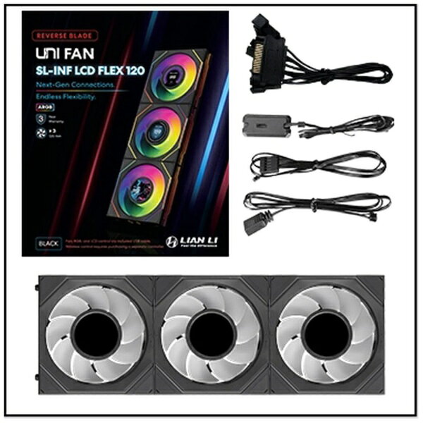 LIANLI リアンリ ケースファンx3 120mm 1950RPM (リバースブレード) UNI FAN SL-INF LCD biccamera-15551366 楽天ビック(ビックカメラ×楽天) サンプル画像2