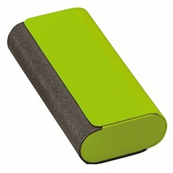 名古屋眼鏡｜Nagoya Gankyo メタルレザー 2ピース メガネケース 2401-04 グリーン×クロ※このページは「グリーン」のみの販売です。