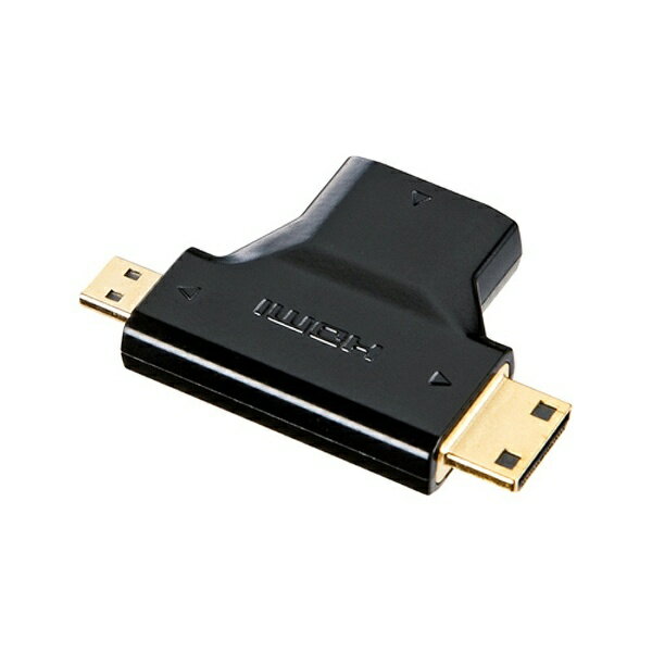 ����掠�ץ饤��SANWA SUPPLY HDMI�Ѵ�����Ĺ�ץ饰 �֥�å� AD-HD11MMC [MicroHDMI��miniHDMI][ADHD11MMC]