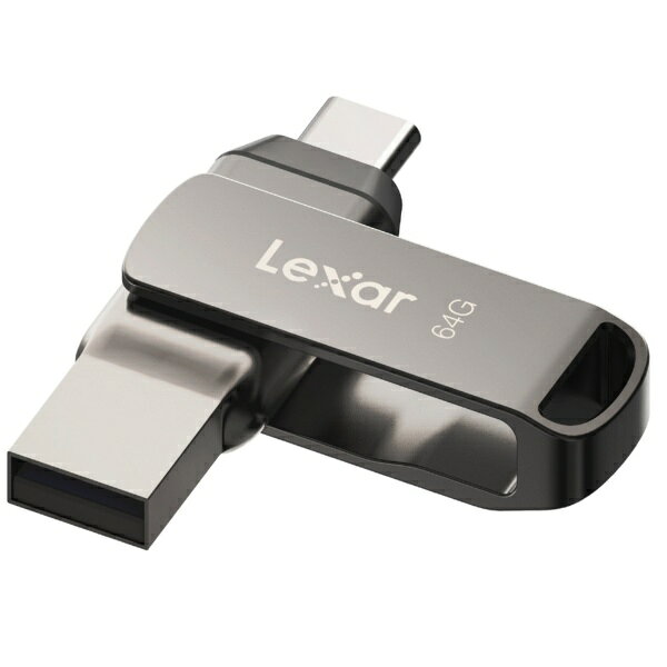 Lexar｜レキサー USBメモリ JumpDrive D400(Mac/Windows) シルバー LJDD400064G-BNQNJ 