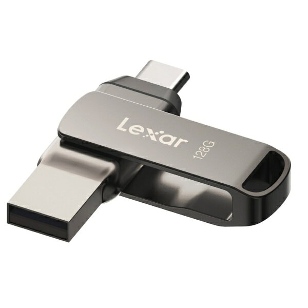 Lexar｜レキサー USBメモリ JumpDrive D400(Mac/Windows) シルバー LJDD400128G-BNQNJ 