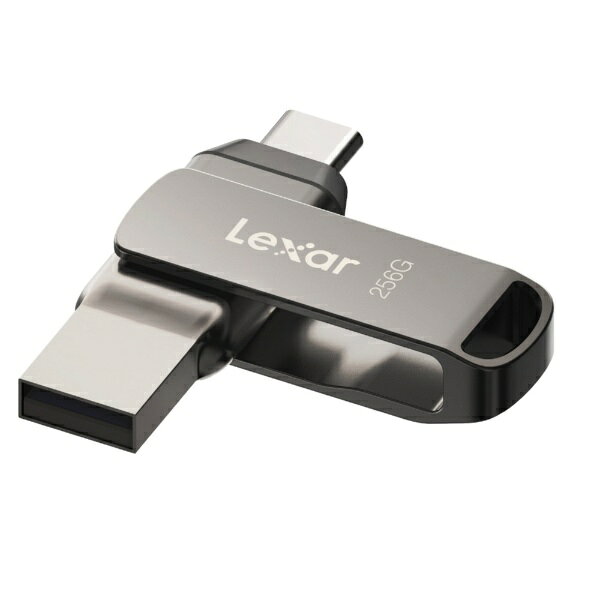 Lexar｜レキサー USBメモリ JumpDrive D400(Mac/Windows) シルバー LJDD400256G-BNQNJ 