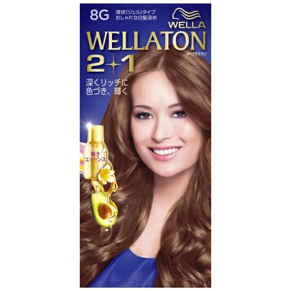 HFCプレステージジャパン WELLATON（ウエラトーン）2＋1 液状（ジェル）タイプ 8G より明るいウォームブラウン A剤43ml+B剤86ml+エッセンス5.5ml 8G より明るいウォームブラウン