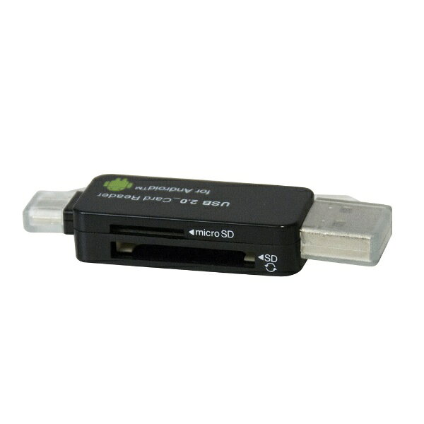 楽天ビック(ビックカメラ×楽天)のナカバヤシ｜Nakabayashi CRW-DSD63BK microSD/SDカード専用カードリーダー Digio2 ブラック [USB2.0/1.1 /スマホ対応][CRWDSD63BK]｜アングル2