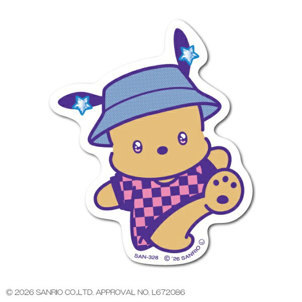 ゼネラルステッカー｜GENERAL STICKER ミニステッカー　サンリオキャラクターズ　日焼け Y2K　ポチャッコ SAN-328