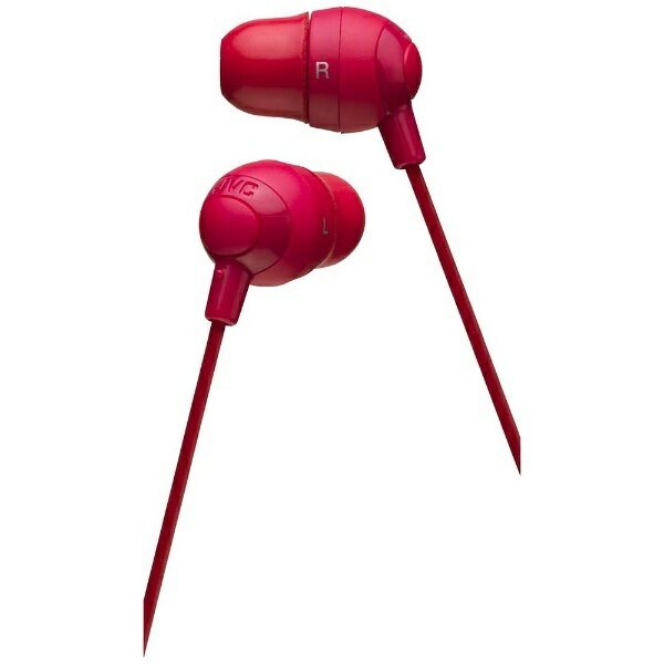 JVCのイヤホン・ヘッドホン カナル型イヤホン [レッド]