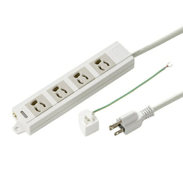 サンワサプライ｜SANWA SUPPLY 電源タップ(抜け止めタイプ) TAP-MG341N2-10 10.0m /4個口 /スイッチ無 TAPMG341N210