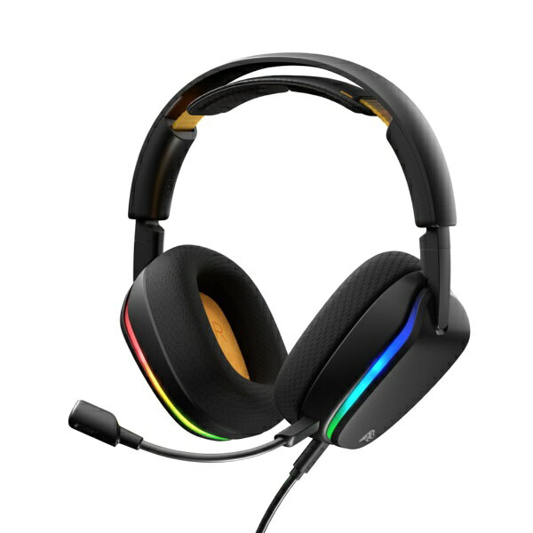 GLORIOUS｜グロリアス GHS Eternal RGB - PC Version - Black GLO-A-2PC-BLK [φ3.5mmミニプラグ＋USB-C /両耳 /ヘッドバンドタイプ]