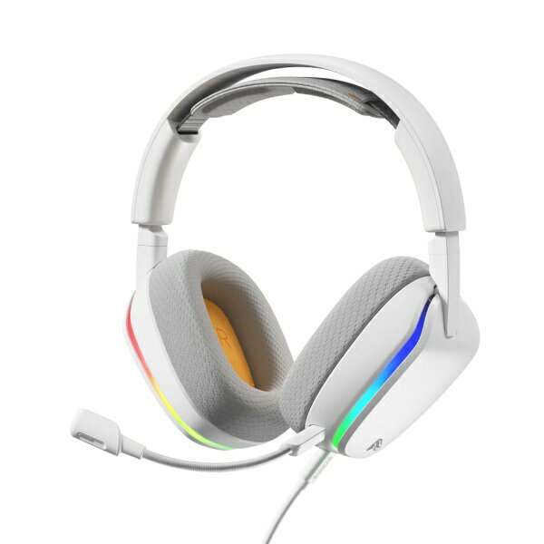 GLORIOUS｜グロリアス GHS Eternal RGB - PC Version - White GLO-A-2PC-WHT [φ3.5mmミニプラグ＋USB-C /両耳 /ヘッドバンドタイプ]