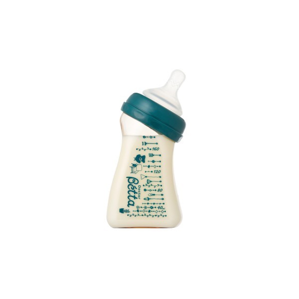 ズーム・ティー ドクターベッタ哺乳びん ブレイン 広口 WS4-160ml Happy Time