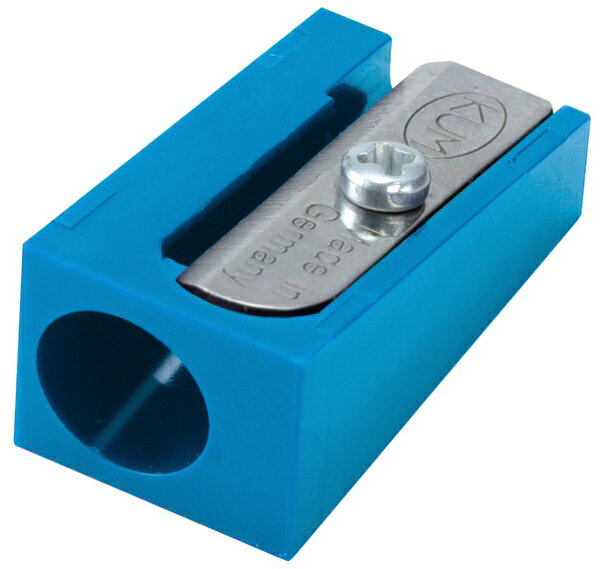 KUM 100-K 削り器 (ウェッジ) ブルー■商品詳細●カラー：ブルー●本体サイズ：W13×H11×D26mm●本体重量：3g