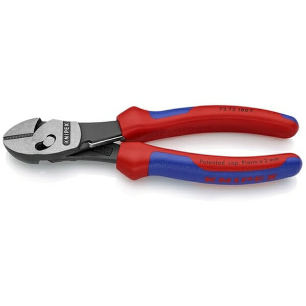 KNIPEX社｜クニペックス ツインフォースニッパー バネ付 180mm 7372-180F