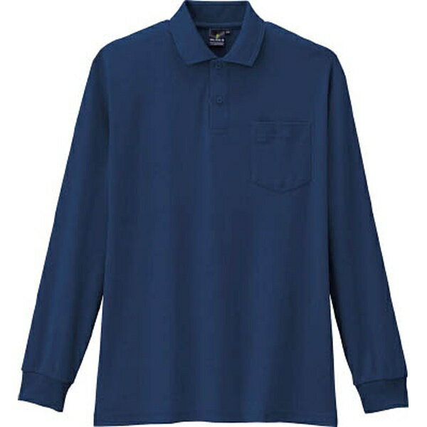 コーコス｜co-cos コーコス 制電・防透・消臭長袖ポロシャツ 1ネイビー 3L AS−258−1−LLL