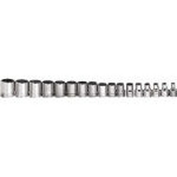 插座 - スナップオンツールズ｜Snap-on WILLIAMS 3／8ドライブ ソケットセット 12角 12個 JHWMSB−12RC《※画像はイメージです。実際の商品とは異なります》