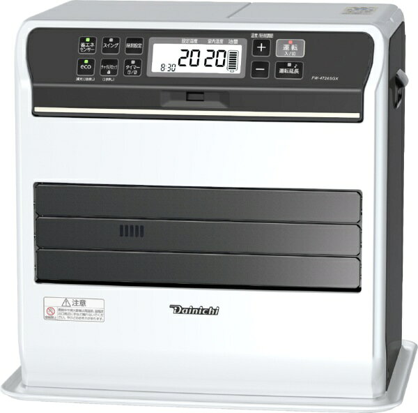 ダイニチ工業｜Dainichi 石油ファンヒーター SGX TYPE プレミアムマットホワイト FW-4726SGX-W [木造12畳まで /コンクリート17畳まで]