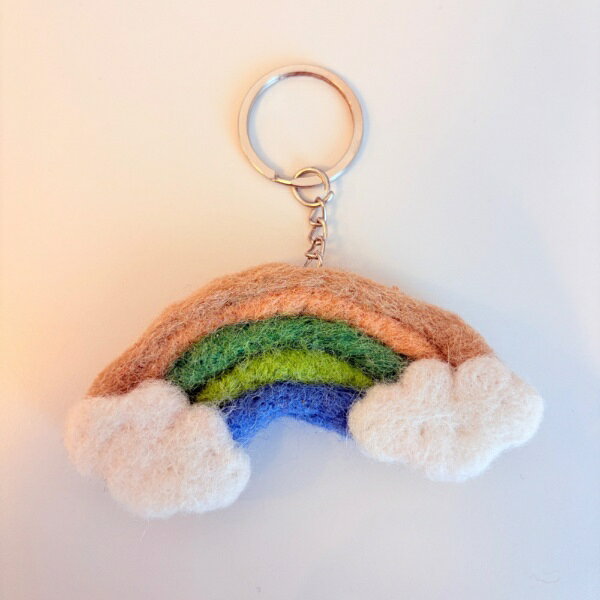 JERRY｜ジェリー Rainbow Keyring Pastel レインボーキーリング パステル FELTY FLT-217787