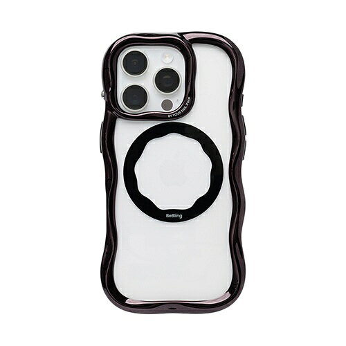 【2026年08月21日発売予定】HAMEE　［iPhone 16 Pro専用］iFace BeBling Wave MagSynq クリアケース iFace ブラック　41-192546