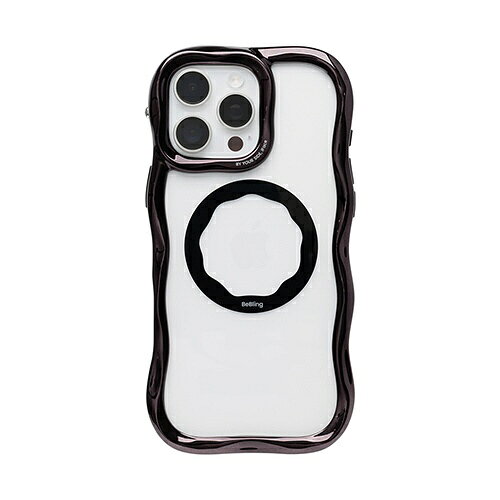 【2026年08月21日発売予定】HAMEE　［iPhone 16 Pro Max専用］iFace BeBling Wave MagSynq クリアケース iFace ブラック　41-192577