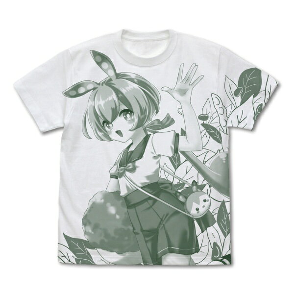 【2026年10月】 コスパ｜COSPA ずんだもん オールプリントTシャツ/WHITE-XL【発売日以降のお届け】
