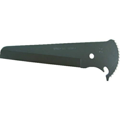 ■DC−120PJ用替刃です。【用途】・ダクトカッターの替刃に。【仕様】・刃長（mm）： 165・刃開き（mm）： 122・刃幅（mm）： 0.5・適合機種： DC-120PJ・因幡電工製　“スリムダクト”PD（PD-90・PD-120）因幡電工製　“リフォームダクト”JD（ JD-13・JD-20・JD-25）PD-90・PD-120はそれぞれ2枚重ねて切断可能。刃の送りはラチェット式で、細かく握る度に切断出来ます。