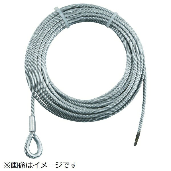 トラスコ中山｜TRUSCO NAKAYAMA TRUSCO 手動ウインチ用SUSワイヤーΦ8×30M用（シンブル入りロック） SUSWWS8−30《※画像はイメージです。実際の商品とは異なります》