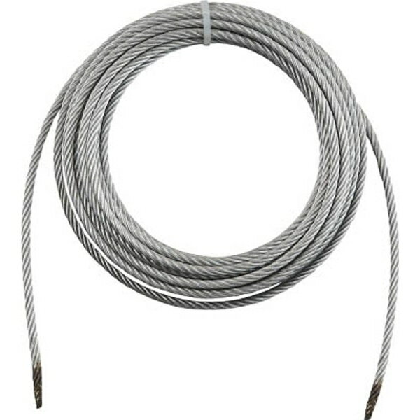 トラスコ中山｜TRUSCO NAKAYAMA TRUSCO 手動ウインチ用ワイヤーΦ8×10M用（切りっ放し） WW8−10《※画像..