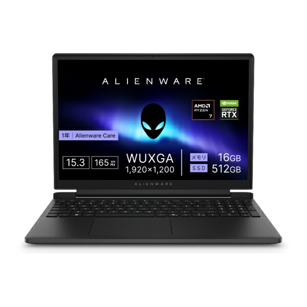 DELL｜デル ゲーミングノートパソコン Alienware 15 DA15265(RTX 5060) ノバ ブラック NAA75-GNC [15.3型 /Windows11 Home /AMD Ryzen 7 /メモリ：16GB /SSD：512GB /2026年夏モデル]