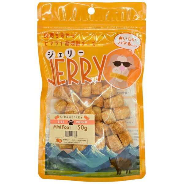 JERRY｜ジェリー JERRY いちご Mini POP 50g 無添加 犬用おやつ JERRY JRY-SB-MP50