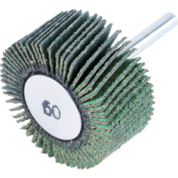 トラスコ中山｜TRUSCO NAKAYAMA TRUSCO 超研削フラップホイール 外径30X幅25X軸径6 5個入 ＃Z60 HF3025..