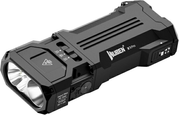 WUBEN｜ウーベン 超高輝度 充電式フラッシュライト WUBEN X1Pro-BK [LED /充電式 /防水対応]