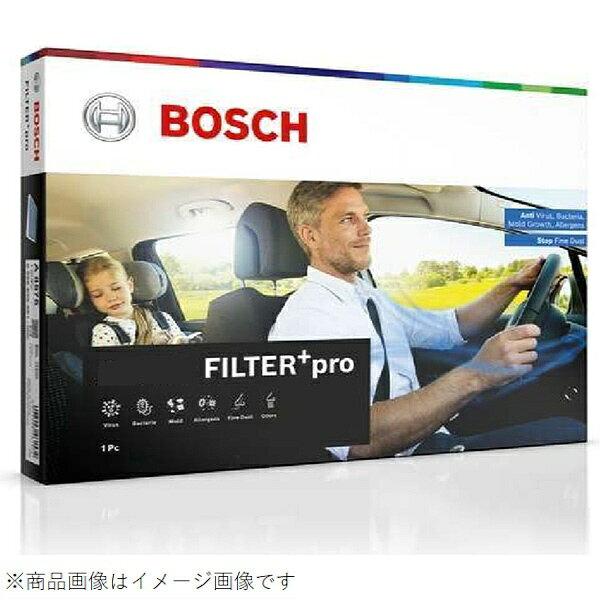 ■新・抗ウイルス機能があなたの車内を安心・快適に抗ウイルス・強脱臭・強力除塵のハイエンドモデルフィルターです。■抗ウイルス：三層構造フィルターの一層目に新規抗菌活性物質を採用。フィルターにて捕集されたウイルスの数を減少させます。■抗菌・防カビ：三層構造フィルターの一層目で抗菌活性剤を採用。フィルター表面に付着した菌、カビ、バクテリアの数を減少させ、クリーンな空気を車内に供給。■抗アレルゲン：三層構造フィルターの一層目にて、捕集された花粉などのアレル物質をブロックする抗菌活性物質を採用。■強力脱臭：三層構造フィルターの二層目に従来よりも多くの活性炭を使用。有毒な排気ガスをはじめ、カビ、ペットなどのイヤなにおいを吸着します。■集塵：帯電超極細不織布を採用。通気性の低下を最低限に抑えながら、花粉、チリ、ホコリはもちろん、PM2.5と呼ばれる有害物質も捕集します。 ※PM2.5は空気中の2.5μm以下の粒子です。0.3μm以下の粒子の除去は未確認です。空気中の有害物質のすべてを除去できるものではありません。 ■品番：0986628598