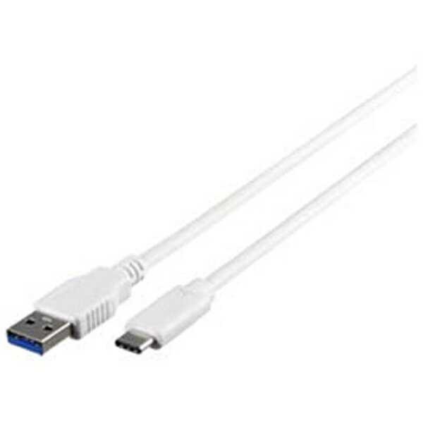 BUFFALO｜バッファロー USB-A ⇔ USB-Cケーブル [充電 /転送 /1.5m /USB3.1 Gen1] ホワイト BSUAC31115WH【rb_ cable_cpn】