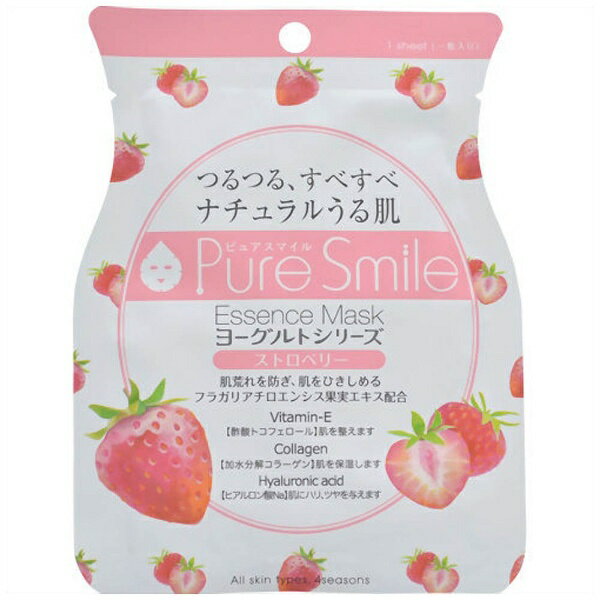 サンスマイル｜SunSmile Pure Smile（ピュアスマイル） エッセンスマスク ヨーグルトシリーズ ストロベリー 1回分 23ml