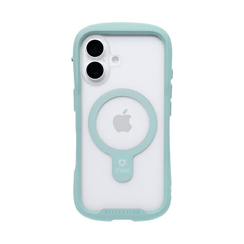 【2026年09月11日発売予定】HAMEE　［iPhone 16専用］iFace Reflection MagSynq 強化ガラスクリアケース iFace ペールグリーン　41-195998