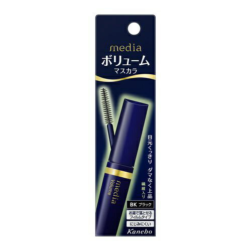 目元をくっきりはっきりさせてダマなくきれい束づきせず、ボリューム（ボリュームを強調する繊維入り）＆カールキープ効果でくっきりした目もとに。にじみにくく、お湯で落とせるフィルムタイプ。大人の上品ボリュームマスカラ。＜使用方法＞●上まつ毛をアイラッシュカーラーでカールさせ、根元から毛先に向かって、持ち上げるようにしてつけます。左右に小刻みに動かしながら塗るとボリュームアップに効果的。●落とすときは、40℃（お風呂のお湯）程度のお湯でなじませ、指でまつ毛を軽くつまむようにして洗い落とします。＜使用上の注意＞◆子供や認知症の方などの誤食等を防ぐため、置き場所にご注意ください。◆ご使用後は、容器の口もとをきれいにふき、キャップをきちんと閉めてください。●お肌に合わない時、また、傷、しっしん等、異常のある時は使用しないでください。●使用中、赤み、はれ、かゆみ、刺激等の異常が現れたら、使用を中止し、皮フ科専門医等へのご相談をおすすめします。そのまま使用を続けると症状が悪化することがあります。●目に入らないよう注意し、入った時は、すぐに充分洗い流してください。異常が残る場合は、眼科医に相談してください。●高温となる所、直射日光のあたる場所には置かないでください。 ----------------------------------------------------------------------------広告文責：株式会社ビックカメラ楽天　050-3146-7081メーカー：カネボウ　Kanebo商品区分：化粧品----------------------------------------------------------------------------